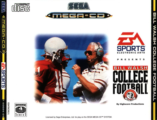 Bill Walsh College Football (Europe) Game Cover